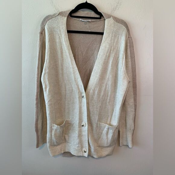 BB‎ Dakota Steve Madden Multi color tan long cardigan size XL - Picture 5 of 8